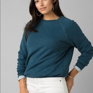 Prana Women's Cozy Up Sweatshirt Teal Large